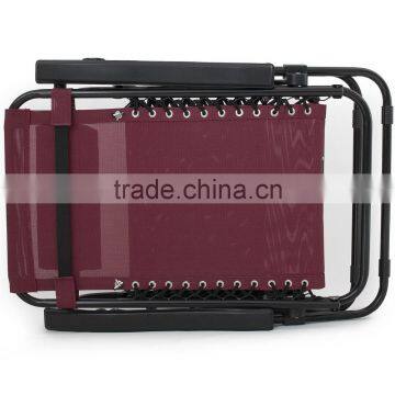 2 Pack Burgundy Folding Infinity Zero Gravity Chair With Cup Holder photo-6