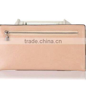Simple One Pocket Leather Zipper Wallet Bag photo-2