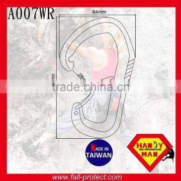 25KN Wire Gate Hammock Aluminum Carabiner For Mountain Climbing photo-2