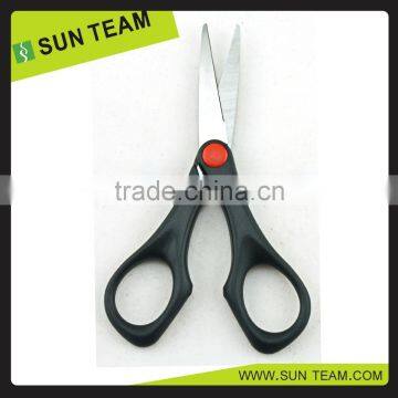 SC188 4-3/4" Sharp tip round black handle office scissors