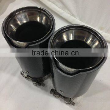 China Factory Price Auto Accessories Racing Exhaust Tip Tuning Carbon Fiber Exhaust Tip photo-3