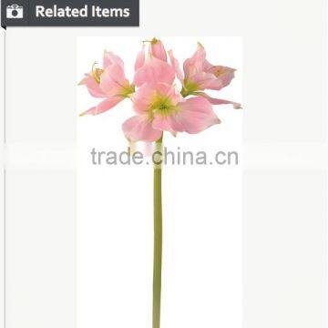 High Quality Artificial Flowers Amaryllis 3 Flowers--1bud for Party photo-3