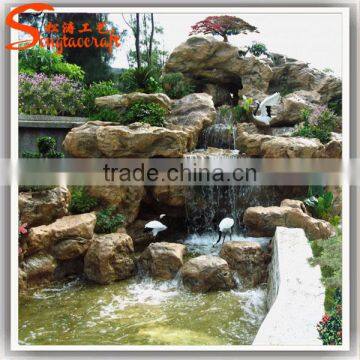 Small water features fountain, backyard wall-mounted artificial waterfalls, garden waterfall fountains wall