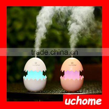 UCHOME Funny USB Mini Egg Humidifier With Colorful Night Light photo-2