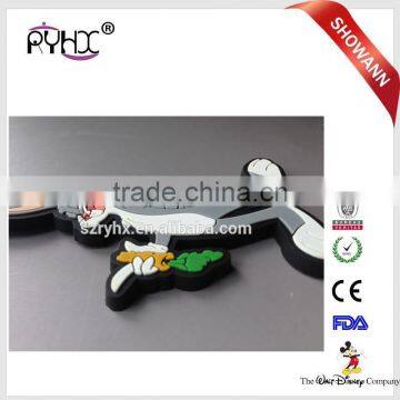 2017 Custom rubber soft pvc key chain wholesale with best factory price