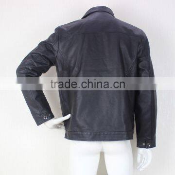 2015 Mens Genuine Leather Jacket photo-5