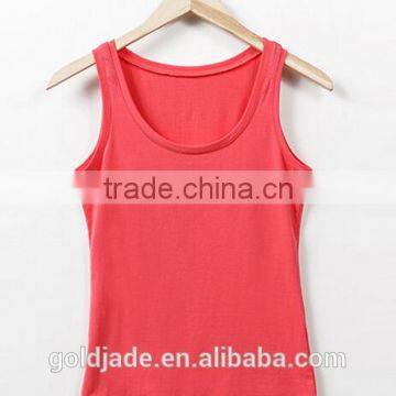Cotton Spandex Blend Sports Tank Top Women Sportswear Gym Singlet Ladies Tank Top photo-2