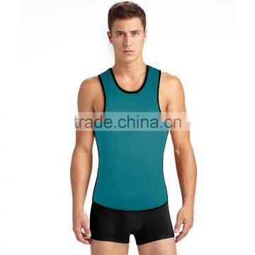 ultra sweat neoprene materials men sweat shape wear with zip