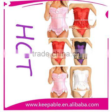 Hot Sell Body Shaper Lace Up Boned wedding wear Sexy bodyshaper corsets Matching G-string Pluz Size from XS-6XL