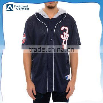 OEM Custom printed polyester mesh dry fit unisex sportwear baseball t shirt at cheap price