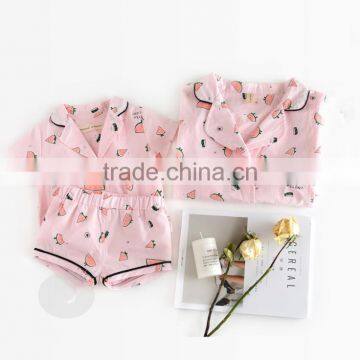 New Arrival Cotton Pajamas Set for Women and Girls Summer Household Clothing Set photo-2