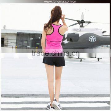 Ladies Yoga Sports Running Clothes Wholesale Gym Fitness Tank Top Woman