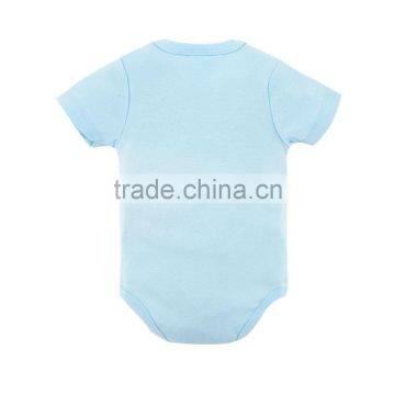Promotional Factory Baby Clothes Summer 100%Cotton Short Sleeves With Prints Newborn Infant Baby Bodysuits Rompers photo-5