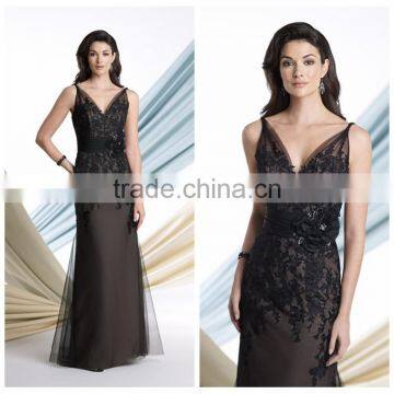 sex black night evening long lace women party dress