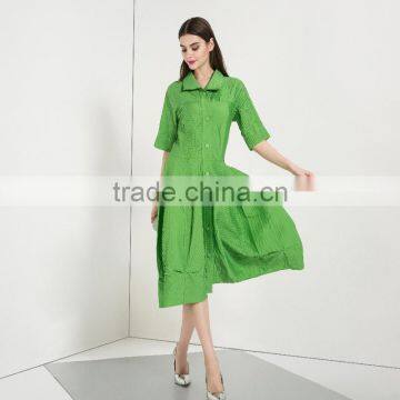 Guangzhou Supplier Customized High-end Muslim Long Sleeve Maxi Dress Aqua Green Evening Dress 2016 photo-3