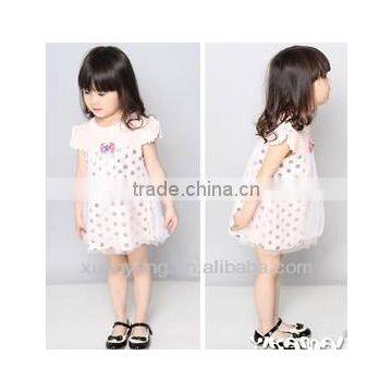 Hot sale bubble printing party dresses for fat girls