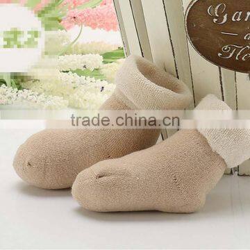 Wholesale Korean Style Organic Cotton Baby Socks High Quality Thick Warm Baby Winter Socks photo-4
