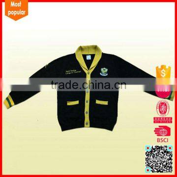 2017 hot selling knitted custom high school college uniform design