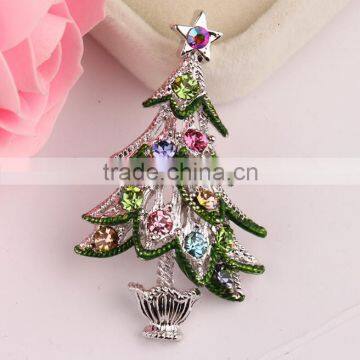 Zm53213a 2017 Cheap Christmas Ornaments Christmas Tree Brooch Wholesale photo-6