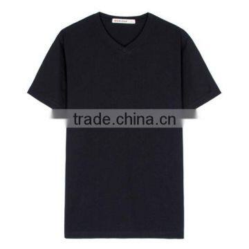 Zm35432a Wholesale Plain White Shirts Fashion v Neck t Shirt photo-2