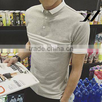 Men Fashion Simple Design Polo Short Sleeve Shirt photo-4