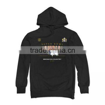 Bulk Custom Printing Design 65% Polyester 35% Cotton Fleece Mens Pullover Oversized Hoodie photo-4