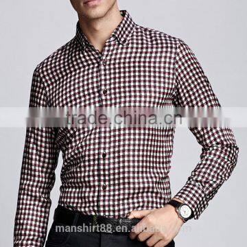 long sleeve shirt for men 100% cotton dress shirt for men 2017