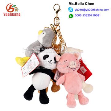 Mini Stuffed Animal Key Chain Soft Toy Custom Plush Panda Keychain