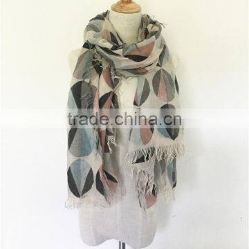 China Factory Hot Air Balloon Print Scarf High Qualith Women Lady Scarf photo-2