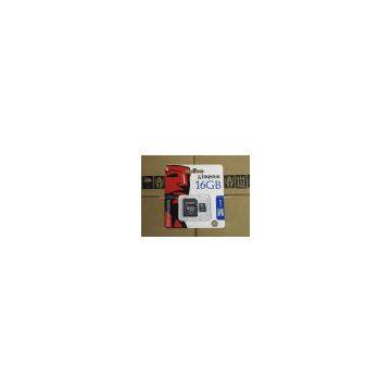 Kingston 16GB Micro SD HC SDHC Flash Memory Card with Adapter New Sealed