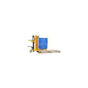 V - Shaped Hydraulic Drum Dumper 600mm Height , Manual Hand Drum Carrier