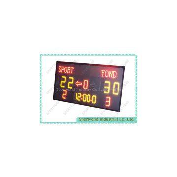LED Basketball Scoreboard with 24s shot clock