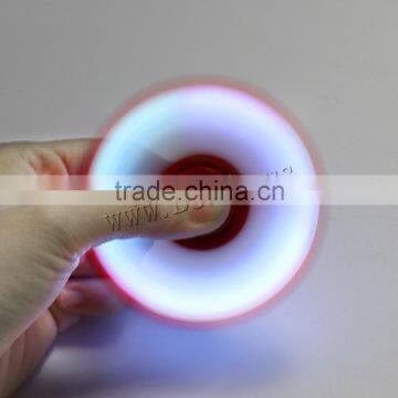 Popular 2017 hot sell usa Plastic light finger hand spinner LED