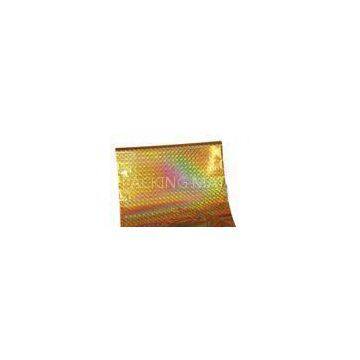 Food Packing Gold Holographic Stamping Foil 12Micron Thickness