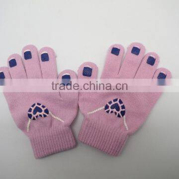 Customized baby gloves with fingers wholesale winter kids baby gloves