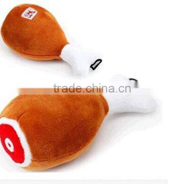 Wholesale Stuffed Plush Chicken Drumsticks / Custom Plush Toy For Thanksgiving Day