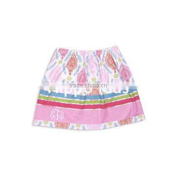 High quality custom print medallion skirt tutu skirt for baby girl baby girls mini skirt