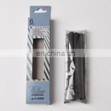 Dia. 6~8mm Round Willow Charcoal Stick Sketch Painting Charcoal