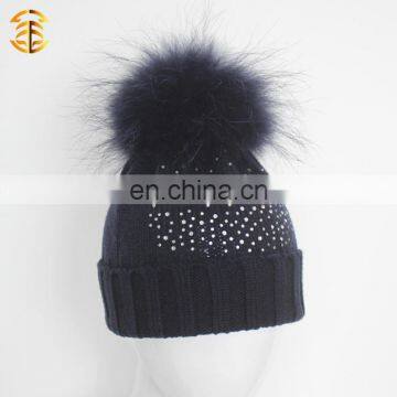 New Design Thick Folded Earflap Winter Beanie Hat for Baby