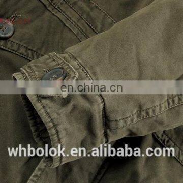 Winter Very Warm Winter Coat for Men Multi Pockets Washed Cotton Fleece Lined Blazer