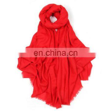 inner mongolia manufacturer wholesale 100% pure wool plain color scarf autumn winter mercerized wool plain weave lady shawl