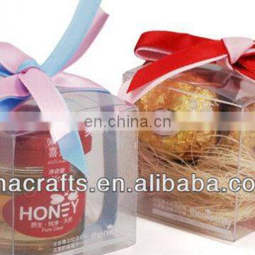 Clear plastic candy box