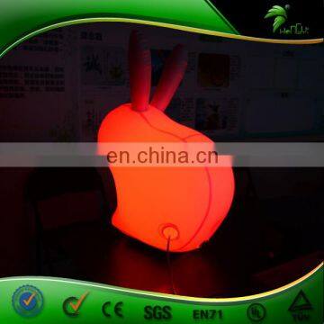 PVC Cute Inflatable Rabbit With LED Lighting for Easter Decoration , Inflatable Bunny Replica Lighting for Advertising photo-4