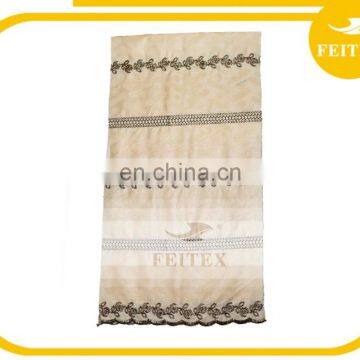 2016 Embroidery Lace Dress Fabric African Bazin Embroidery Ladies Suits Lace Design FEITEX photo-3