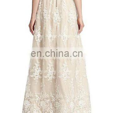 2015 The Modern Design Summer Hot Selling Fashion Ladies Maxi Floor Length Long Lace Skirt photo-2