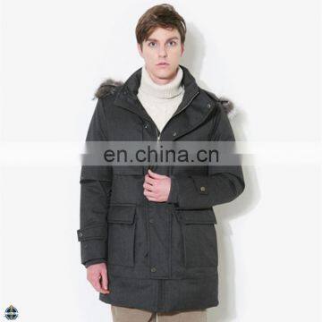 T-MJ508 Fur Hooded Factory Direct Clothing Plus Size Mens Jackets