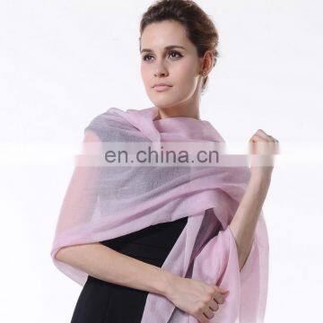 Fashion accessories light pink cashmere wrap lady scarf