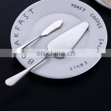 Factory Stock Tableware,Wholesale Butter Knife,Drop Shipping Cake Shovel 2 in 1 410 Stainless Steel Mirror Polishing