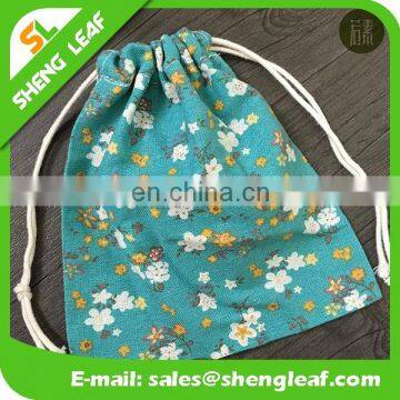 Hot Sale Product Package Promotional Calico Drawstring Bag photo-3
