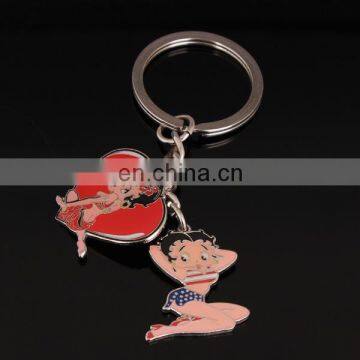 custom cartoon character shape keychain